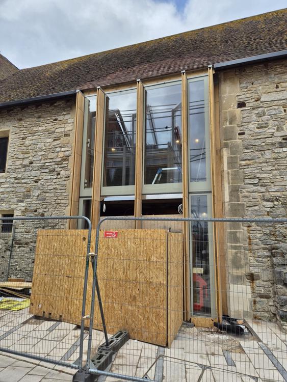 Scaplen's Court's new entrance nearly finished